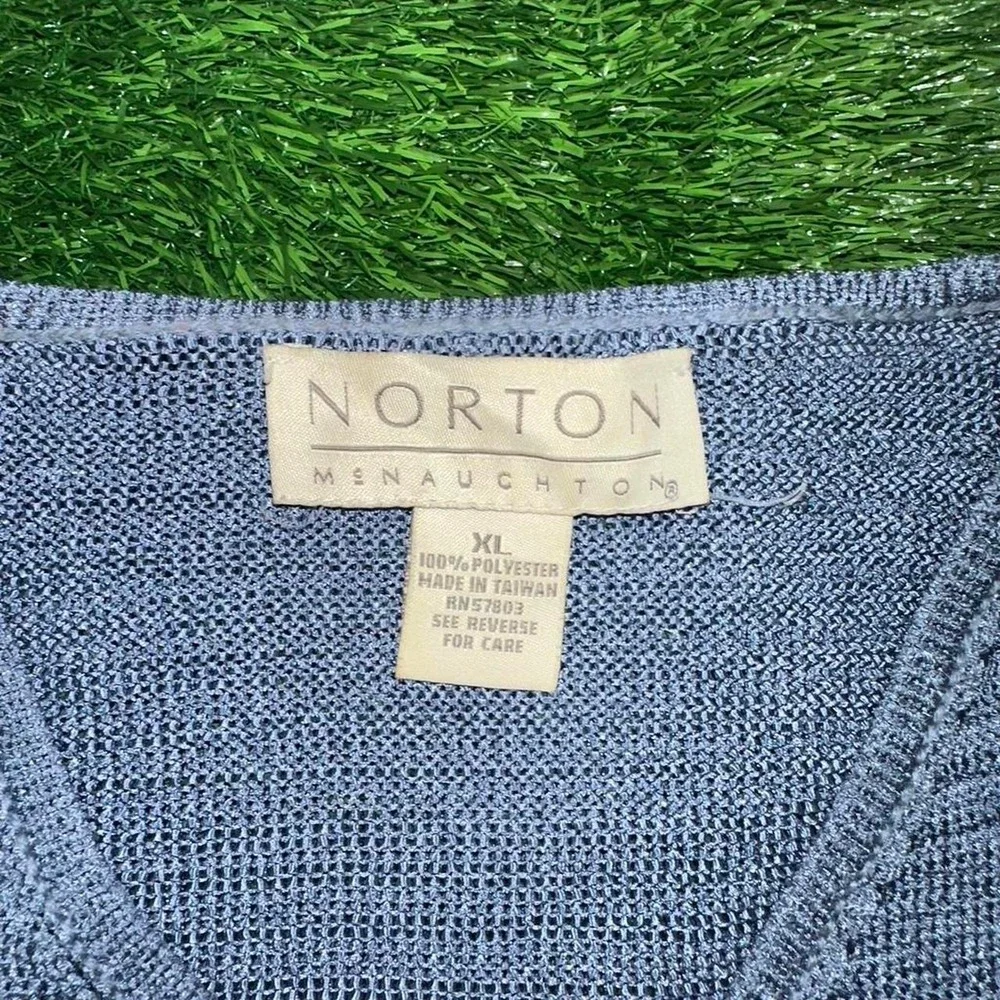Vintage 90s blue striped sweater vest
